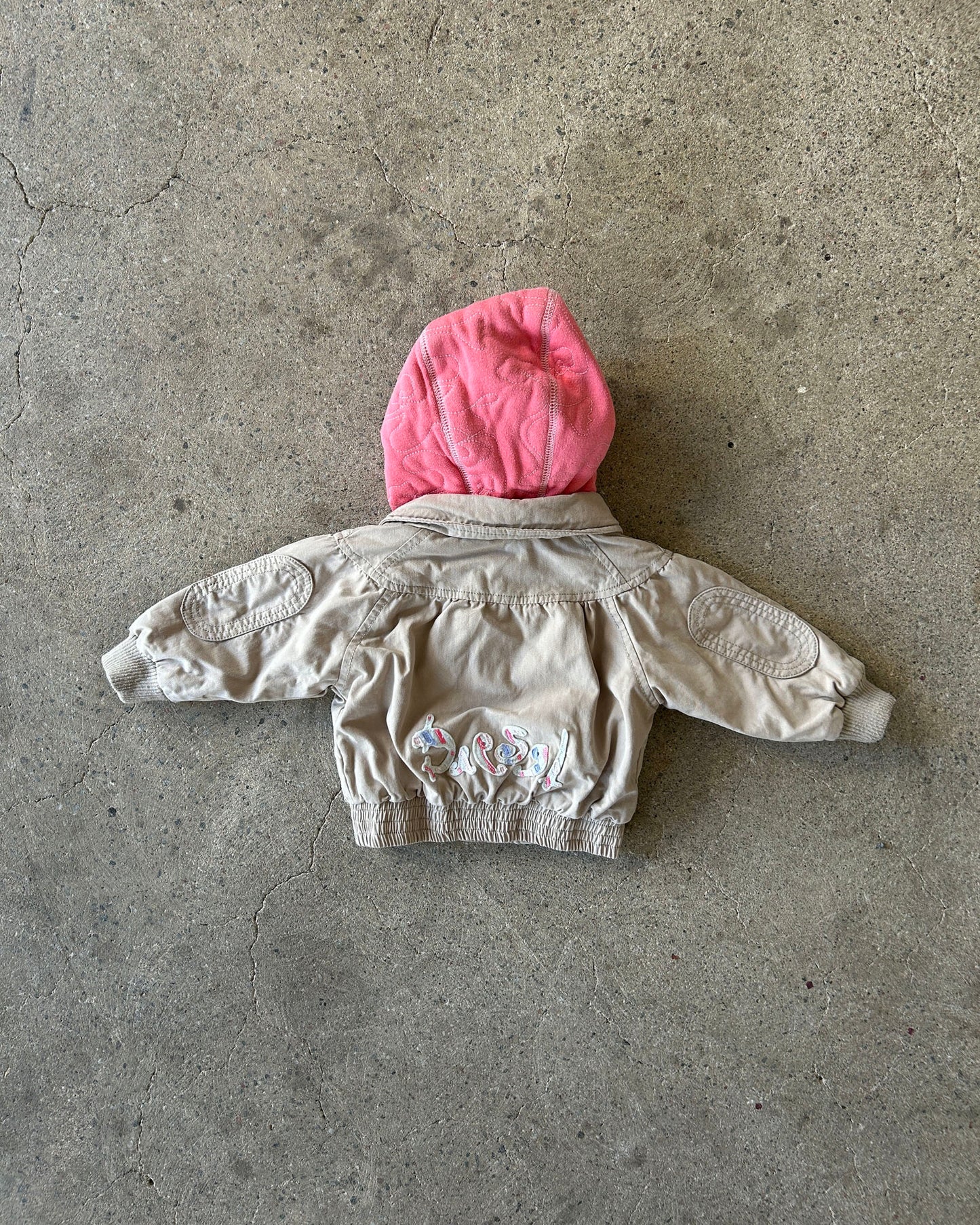 diesel pink hooded jacket