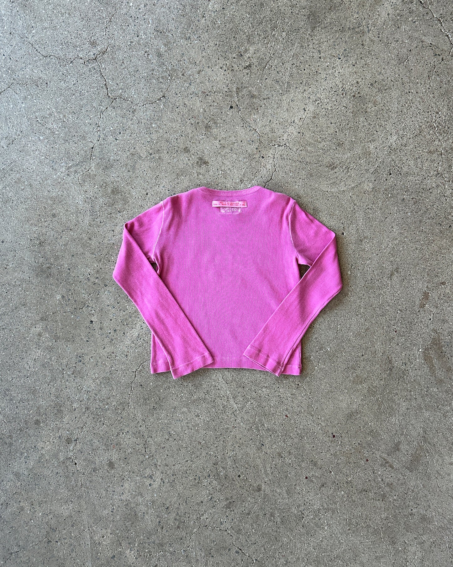 replay ribbed long sleeve t-shirt