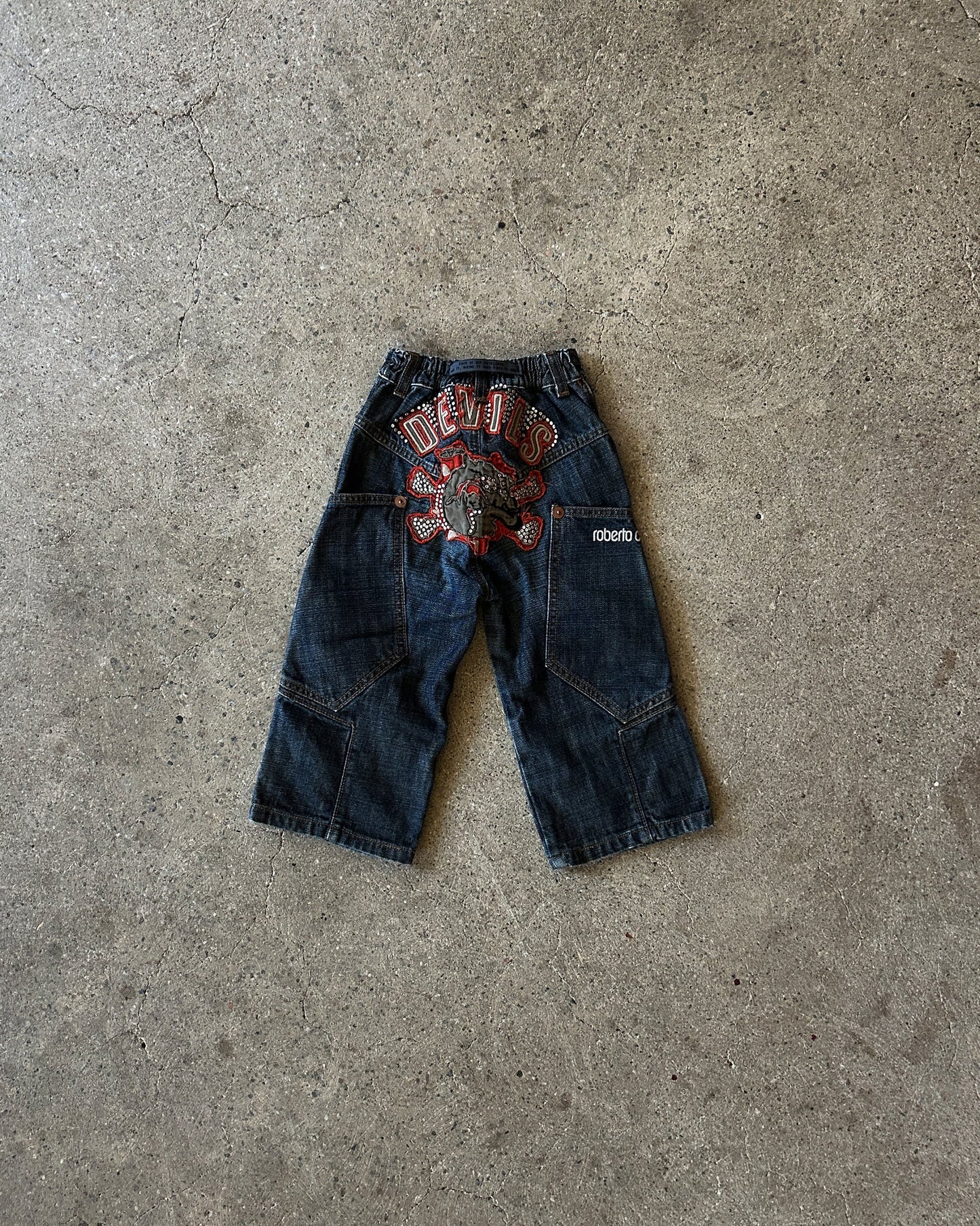 roberto cavalli devils denim jeans