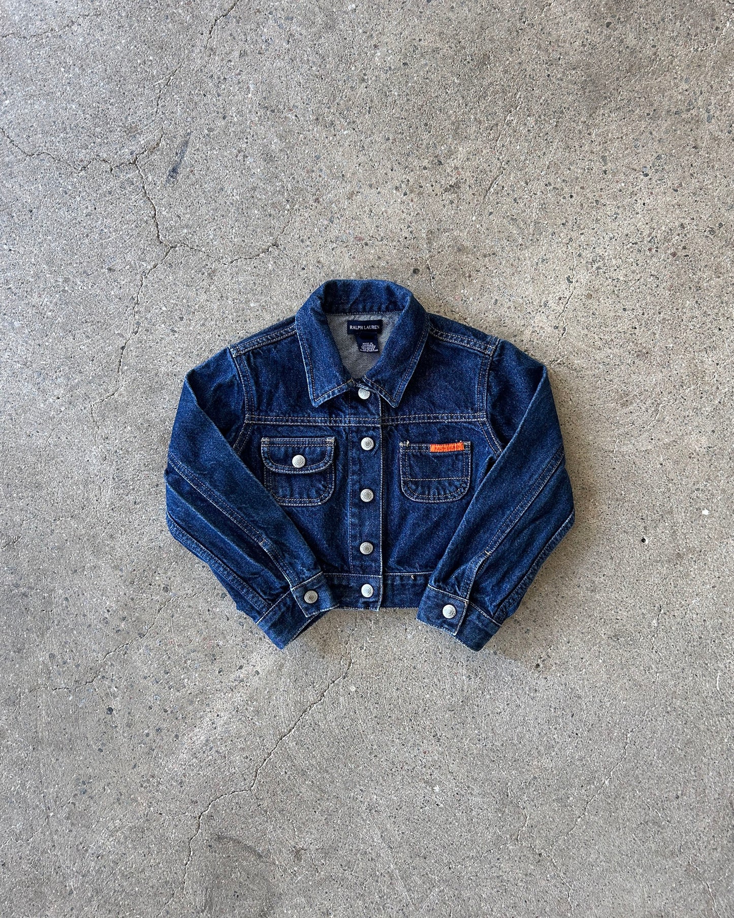 ralph lauren cropped denim jacket
