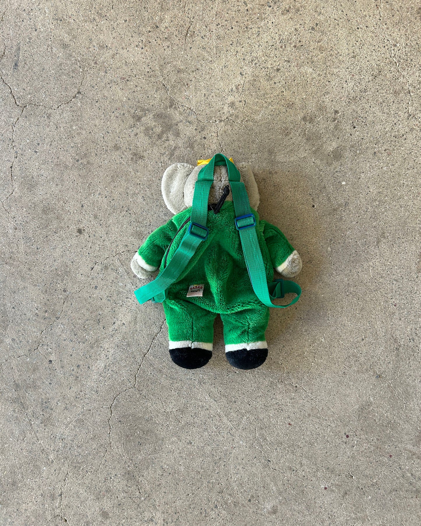 babar plush backpack