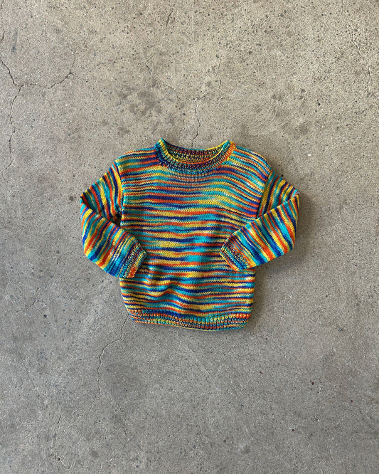 multicolor knitted sweater