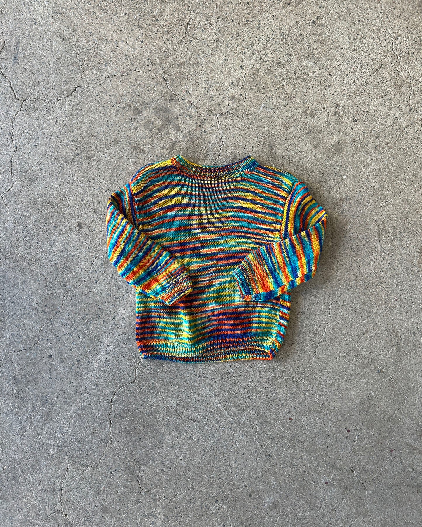 multicolor knitted sweater