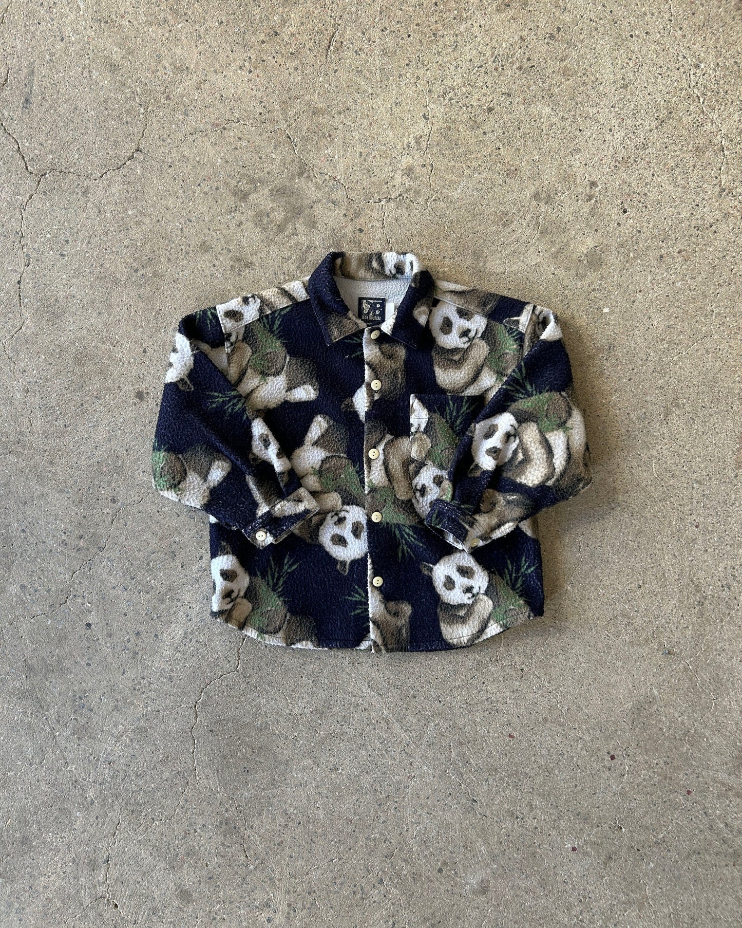 panda fleece overshirt