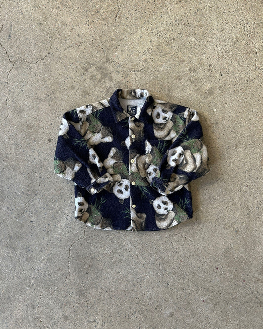 panda fleece overshirt