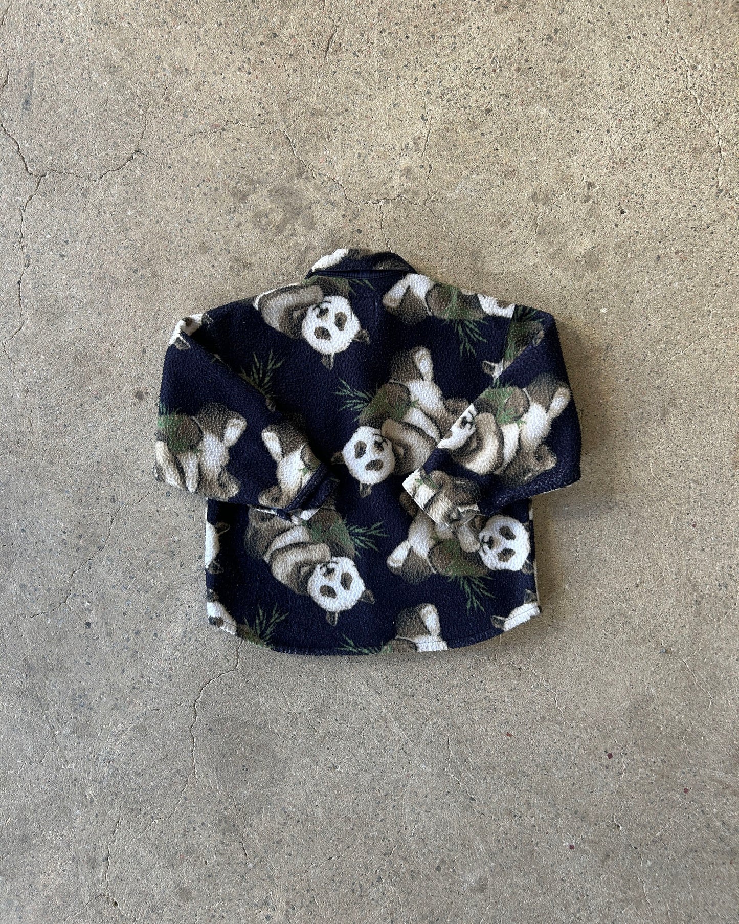 panda fleece overshirt