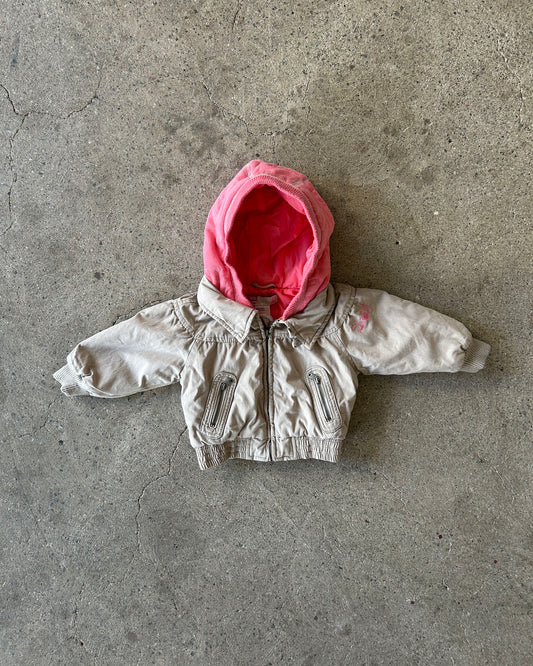 diesel pink hooded jacket