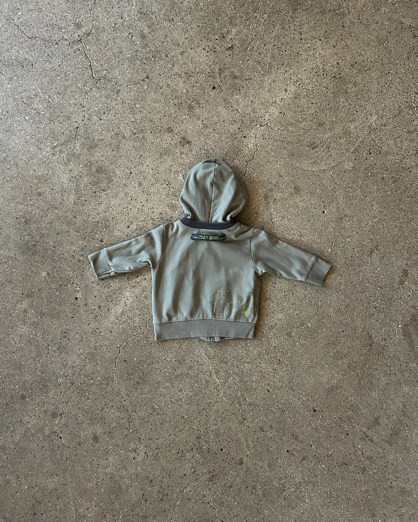 diesel embroidered zip sweater