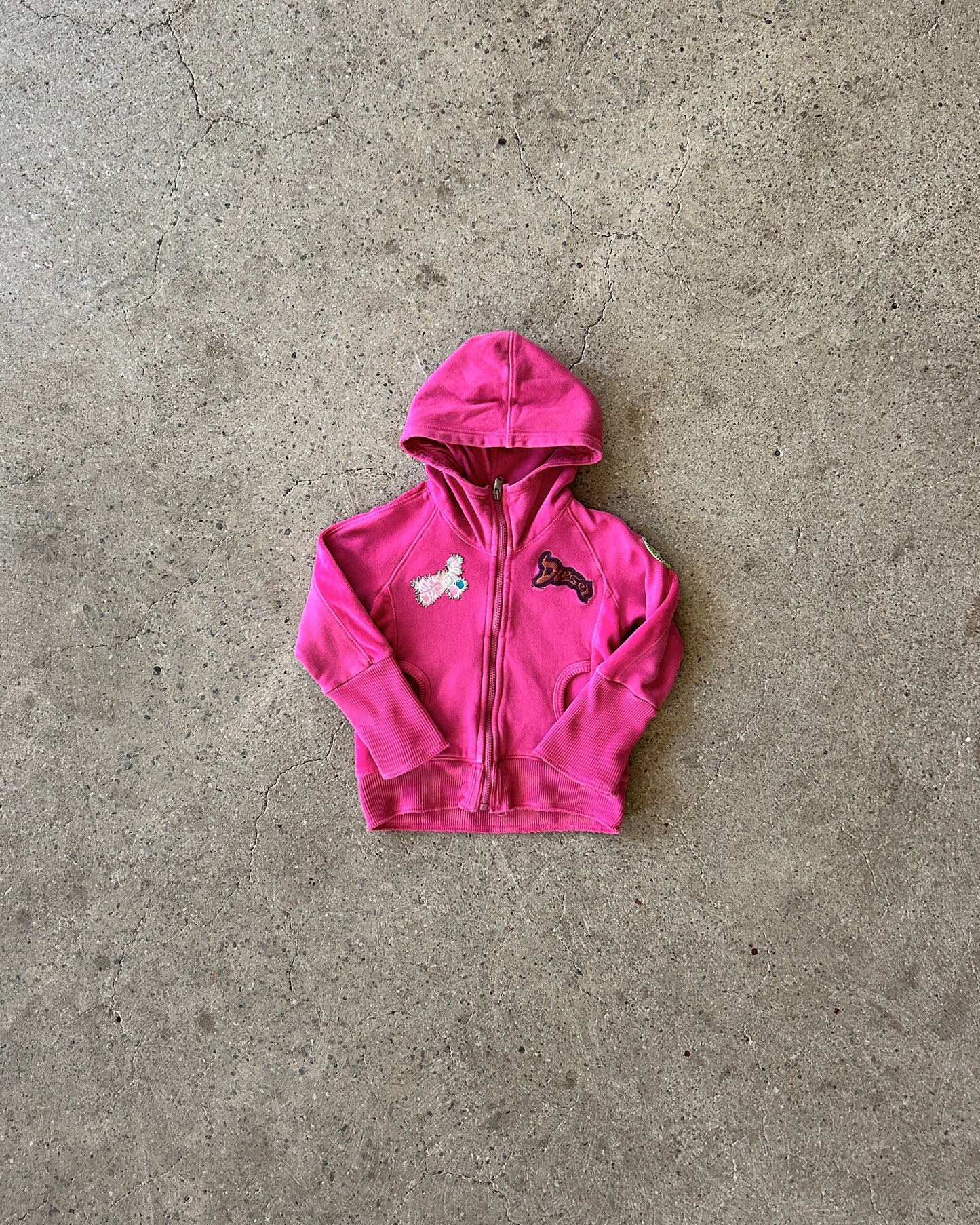diesel hooded zip sweater
