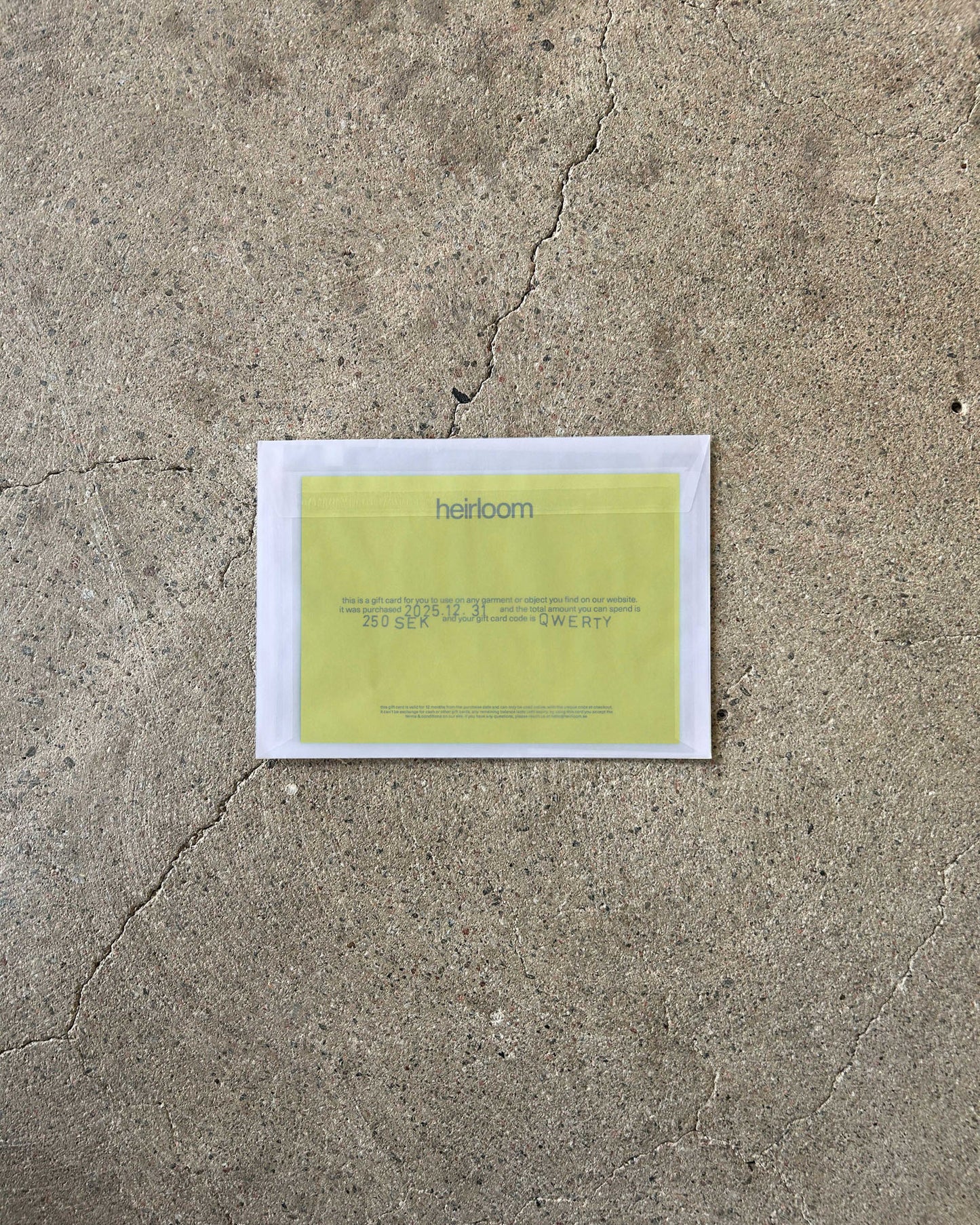 gift card yellow