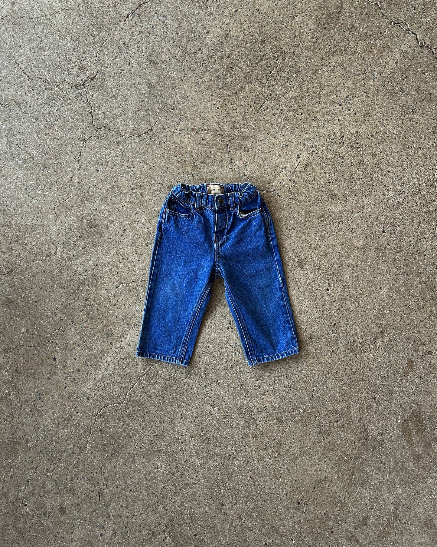 gucci embroidered jeans